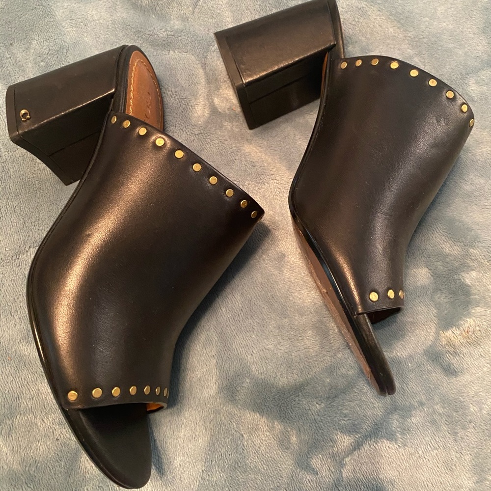 Coach 6.5 Black Mule Sandal
